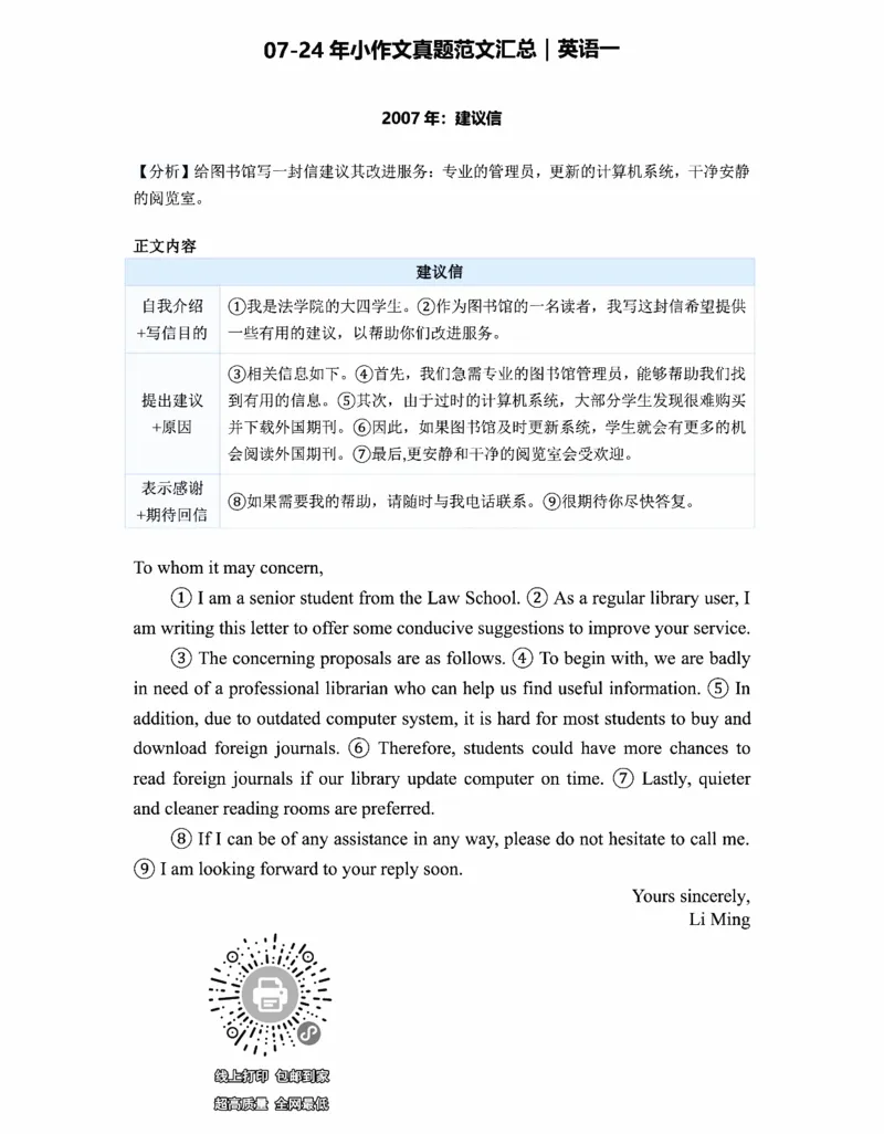 小作文(英语一)_考研_英语_16.潘赟_25潘赟《小作文真题范文》汇总