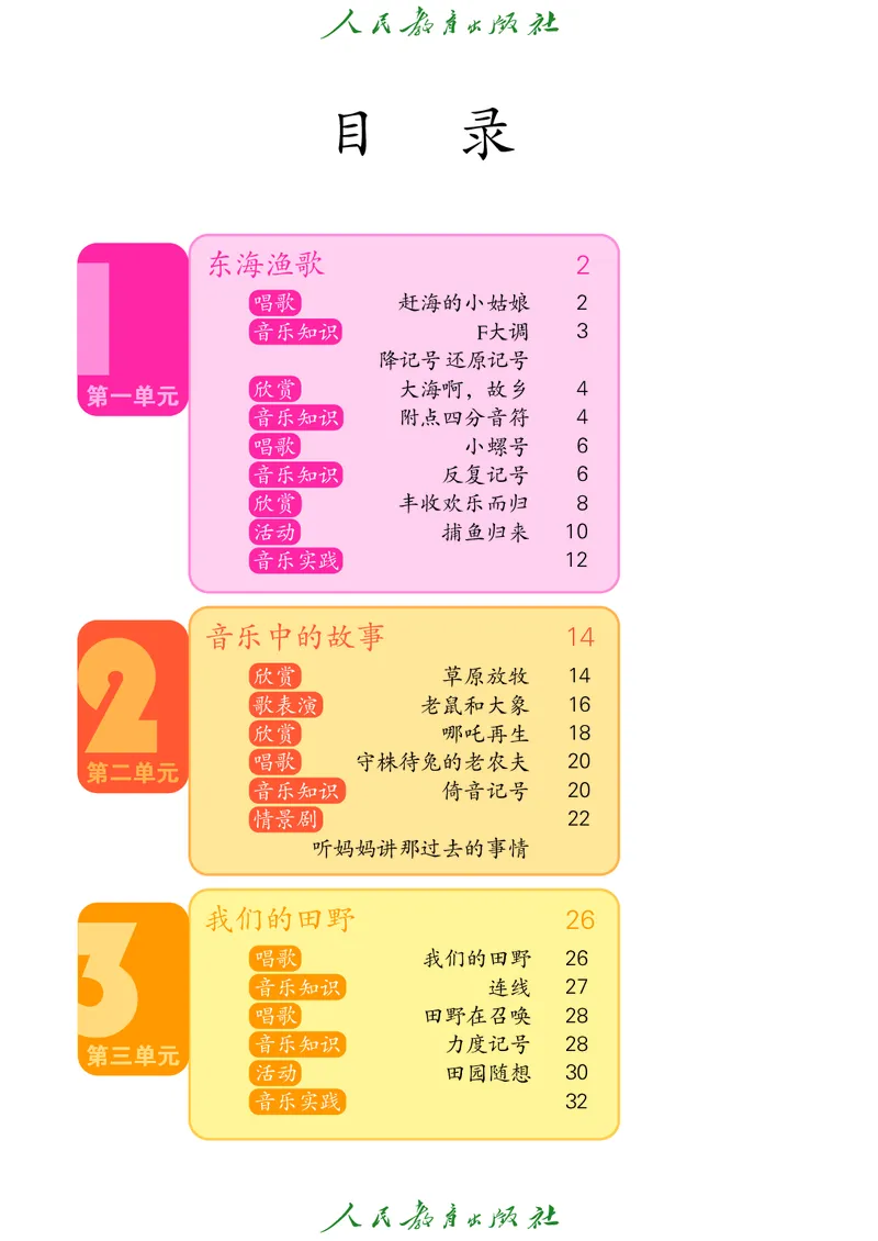 四年级上册_教资初高中_教资面试2025教资面试备考资料合集_教资面试资料合集_3、教资面试资料包大全_45大圣中小幼面试资料包_小学_音乐_电子课本