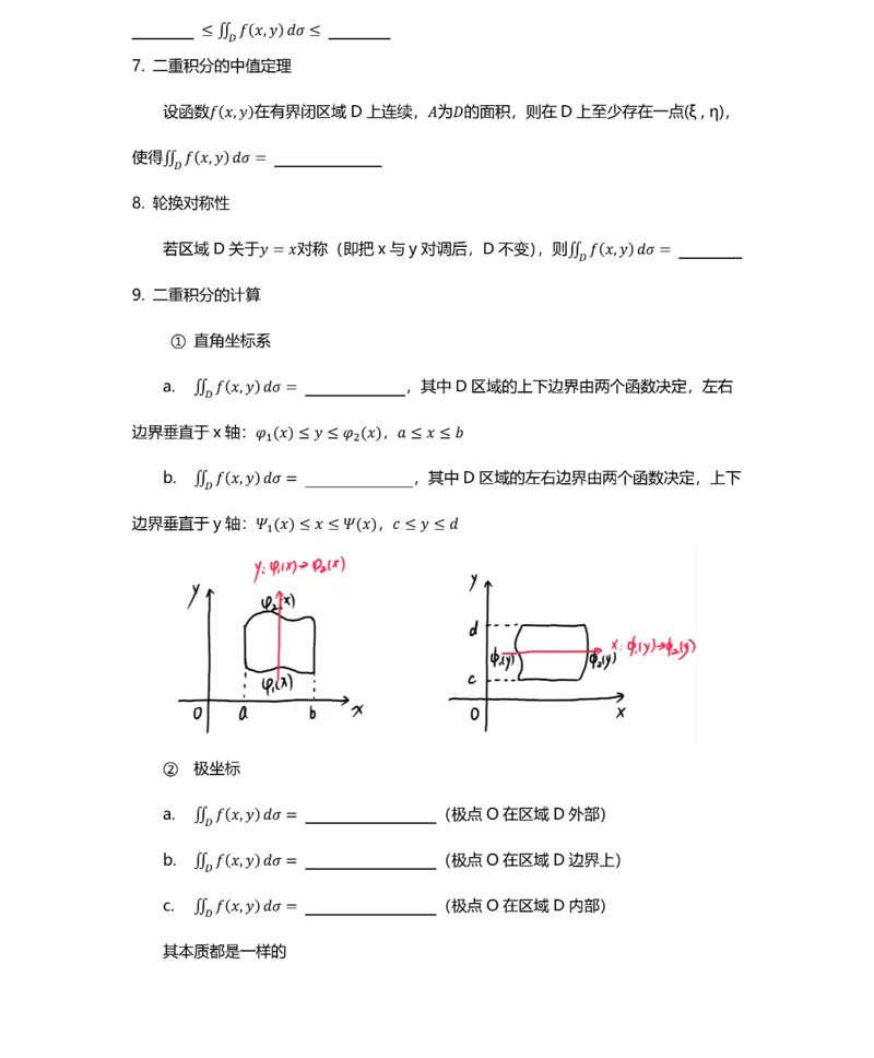 数学公式（多元函数微分积分）-默写版_考研_数学_00.公式_25《数学公式》总结_高数公式_3.多元函数微分积分