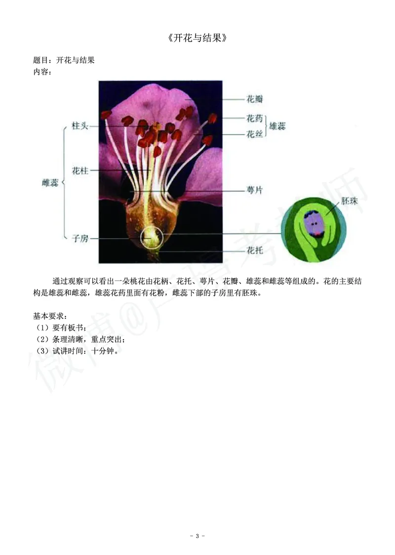 初中生物教师资格证面试练习题_教资初高中_教资面试2025教资面试备考资料合集_教资面试资料合集_4、教资面试真题汇总_学科面试真题及答案_卢姨汇总版