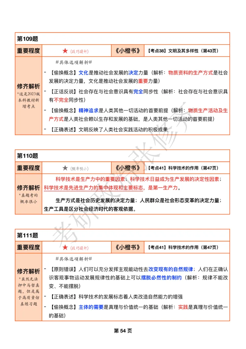 DAY14修齐1000题逐题解析手册免费分享_考研_16.2026考研政治清北成硕_00.电子讲义_张修齐肖1000带刷