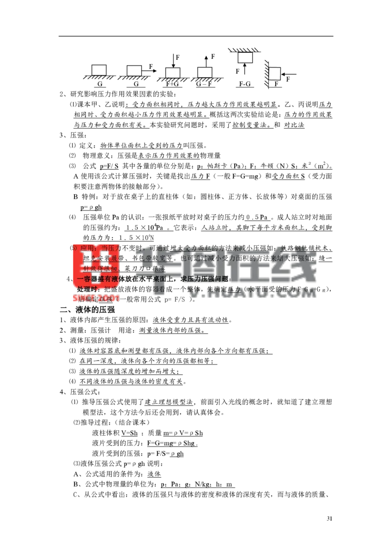 人教初中物理复习提纲完整版(1)_教资初高中_教资面试2025教资面试备考资料合集_教资面试资料合集_2025教资面试资料_25上教资面试-小学资料包_20教材：全册_初中_初中物理