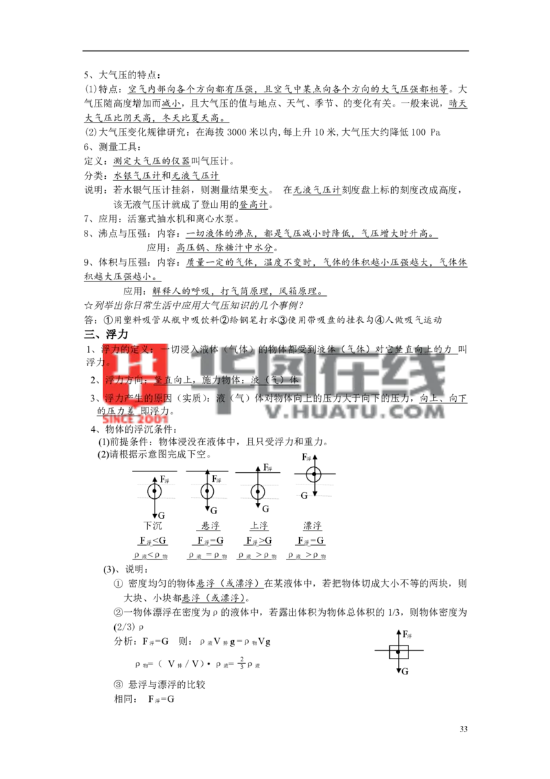 人教初中物理复习提纲完整版(1)_教资初高中_教资面试2025教资面试备考资料合集_教资面试资料合集_2025教资面试资料_25上教资面试-小学资料包_20教材：全册_初中_初中物理