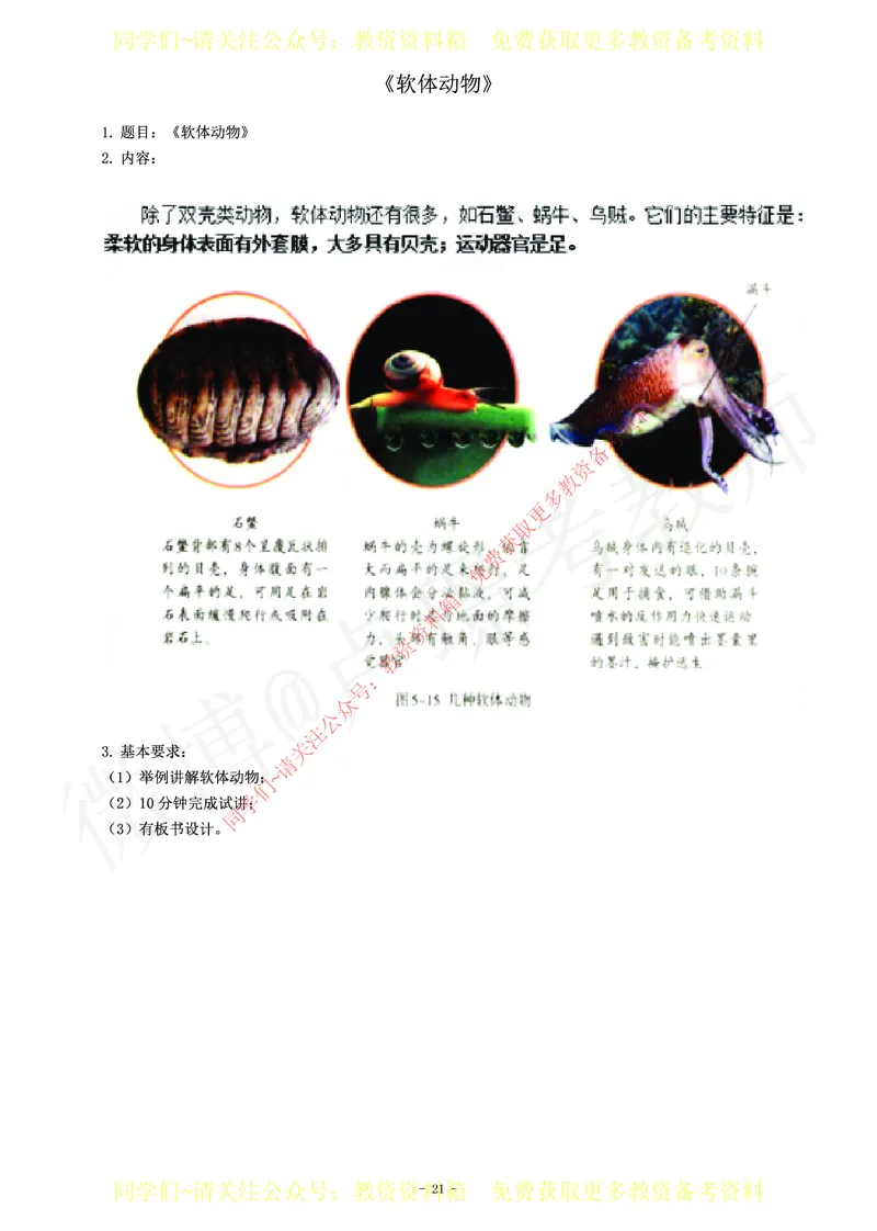 初中生物教师资格证面试练习题_教资初高中_教资面试2025教资面试备考资料合集_教资面试资料合集_2025教资面试资料_卢姨教资面试真题汇总版