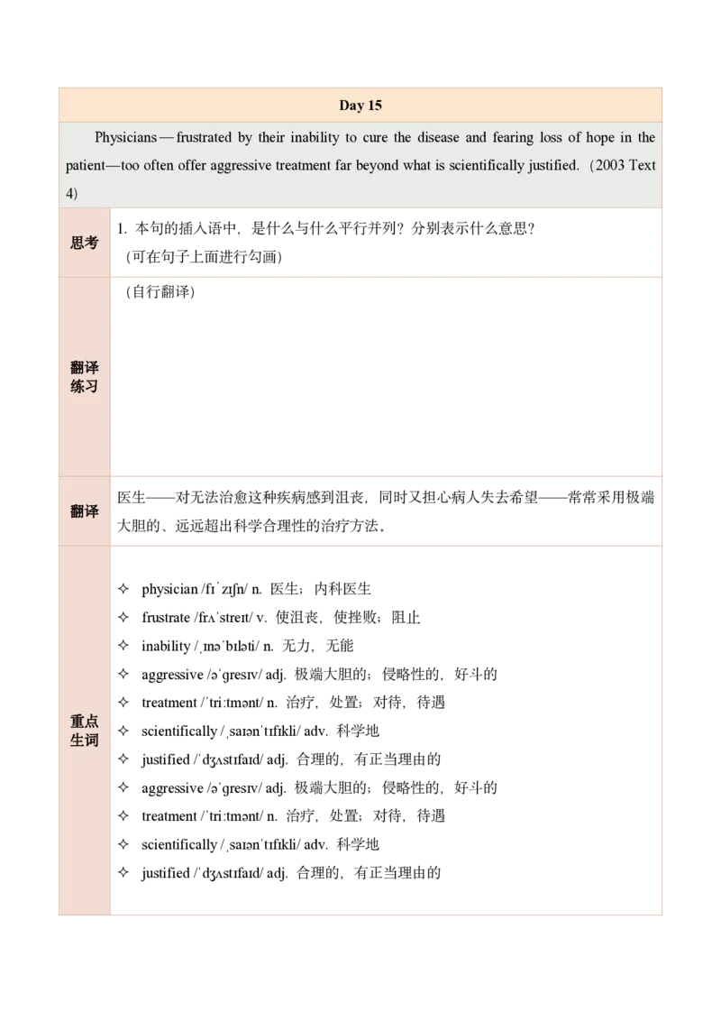 25田静每日一句1-20_考研_英语_02.田静_25田静《每日一句》笔记汇总_25田静《每日一句》1--160