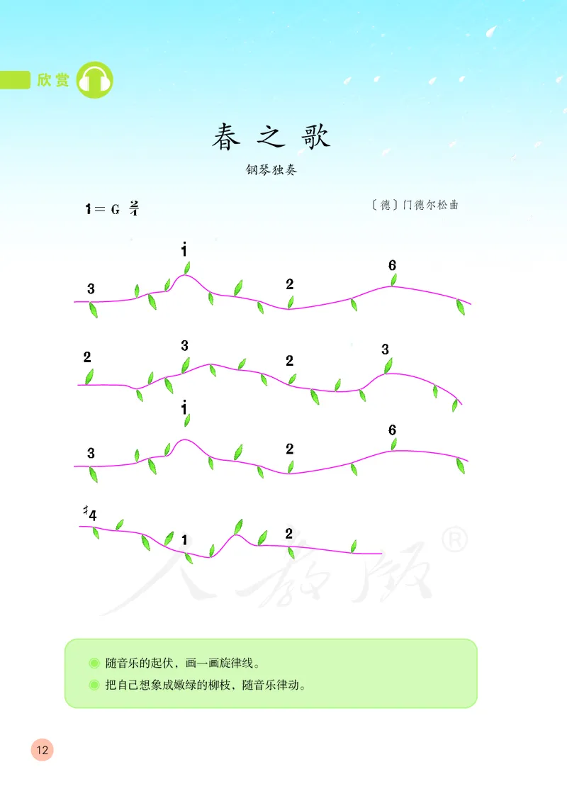 一年级下册_教资初高中_教资面试2025教资面试备考资料合集_教资面试资料合集_3、教资面试资料包大全_45大圣中小幼面试资料包_小学_音乐_电子课本