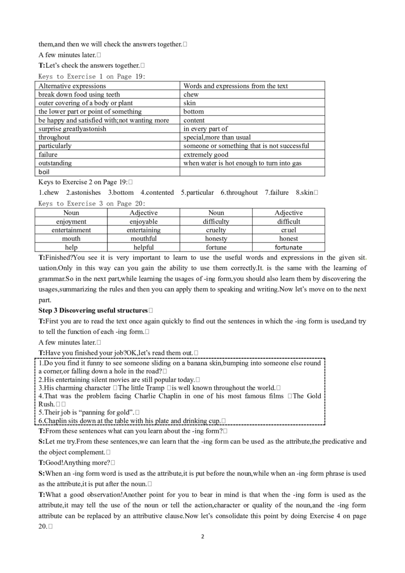 Unit3AtasteofEnglishhumourPeriod2LearningaboutLanguage优秀教案（人教版必修4）(1)_教资初高中_教资面试2025教资面试备考资料合集_教资面试资料合集_2025教资面试资料_19教案：合集
