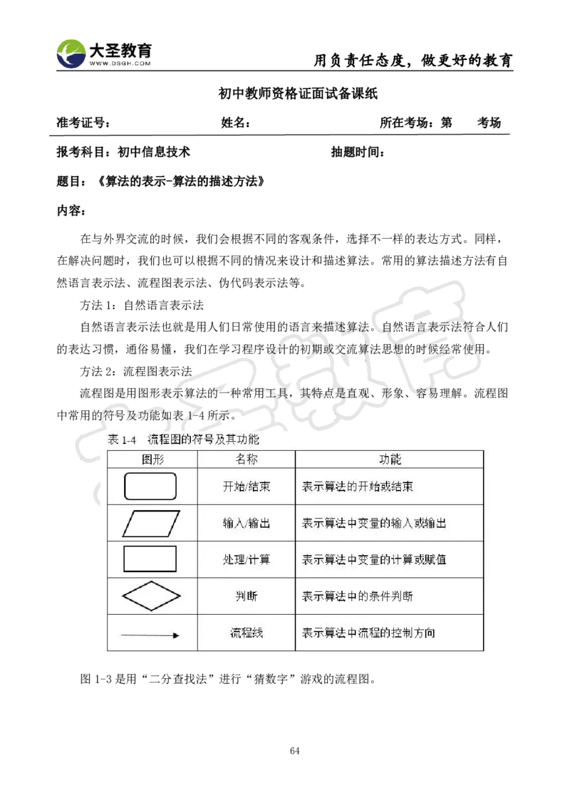 初中信息技术面试真题+模板_教资初高中_教资面试2025教资面试备考资料合集_教资面试资料合集_3、教资面试资料包大全_45大圣中小幼面试资料包_初中_信息技术