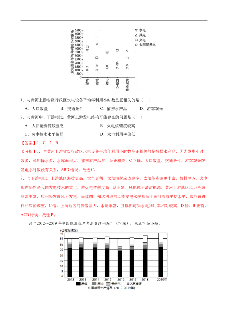 考点02自然资源及其利用-2023年高考地理一轮复习小题多维练（解析版）_9.2025地理总复习_2023年新高考复习资料_一轮复习_2023年高考地理一轮复习小题多维练（新高考专用）