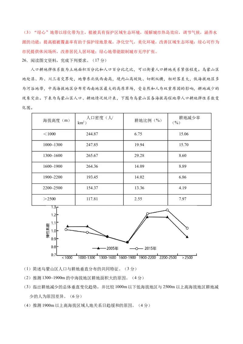 黄金卷01（解析版）-赢在高考&middot;黄金8卷备战2024年高考地理模拟卷（江苏专用）_9.2025地理总复习_2024年新高考资料_4.2024高考模拟预测试卷