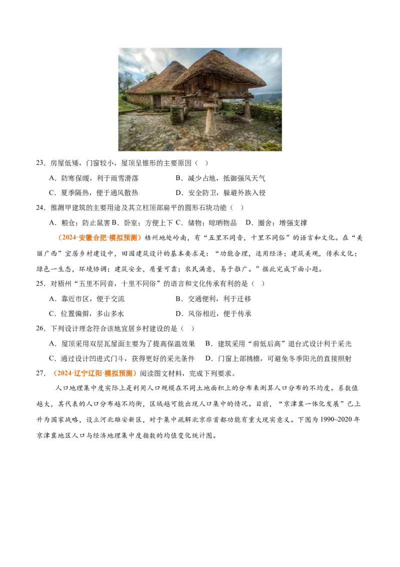 专题14+城镇和乡村（思维导图+4大知识点+5个能力拓展）-上好课2025年高考地理一轮复习知识清单_9.2025地理总复习_2025年新高考资料_一轮复习_2025年高考地理一轮复习知识清单