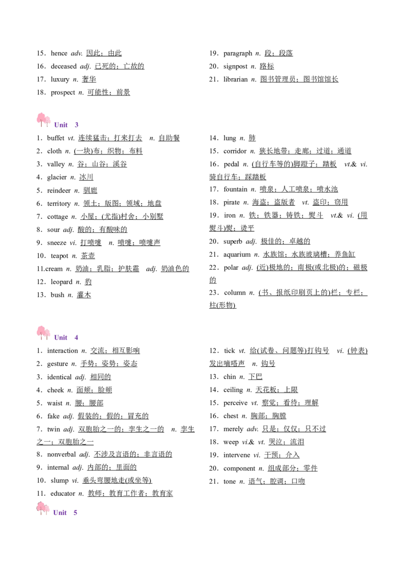 第02讲单词+短语（选择性必修一~选择性必修二）重点易考单词变形+词义辨析（讲义）（原卷版）_3.2025英语总复习_2025年新高考资料_一轮复习_词汇