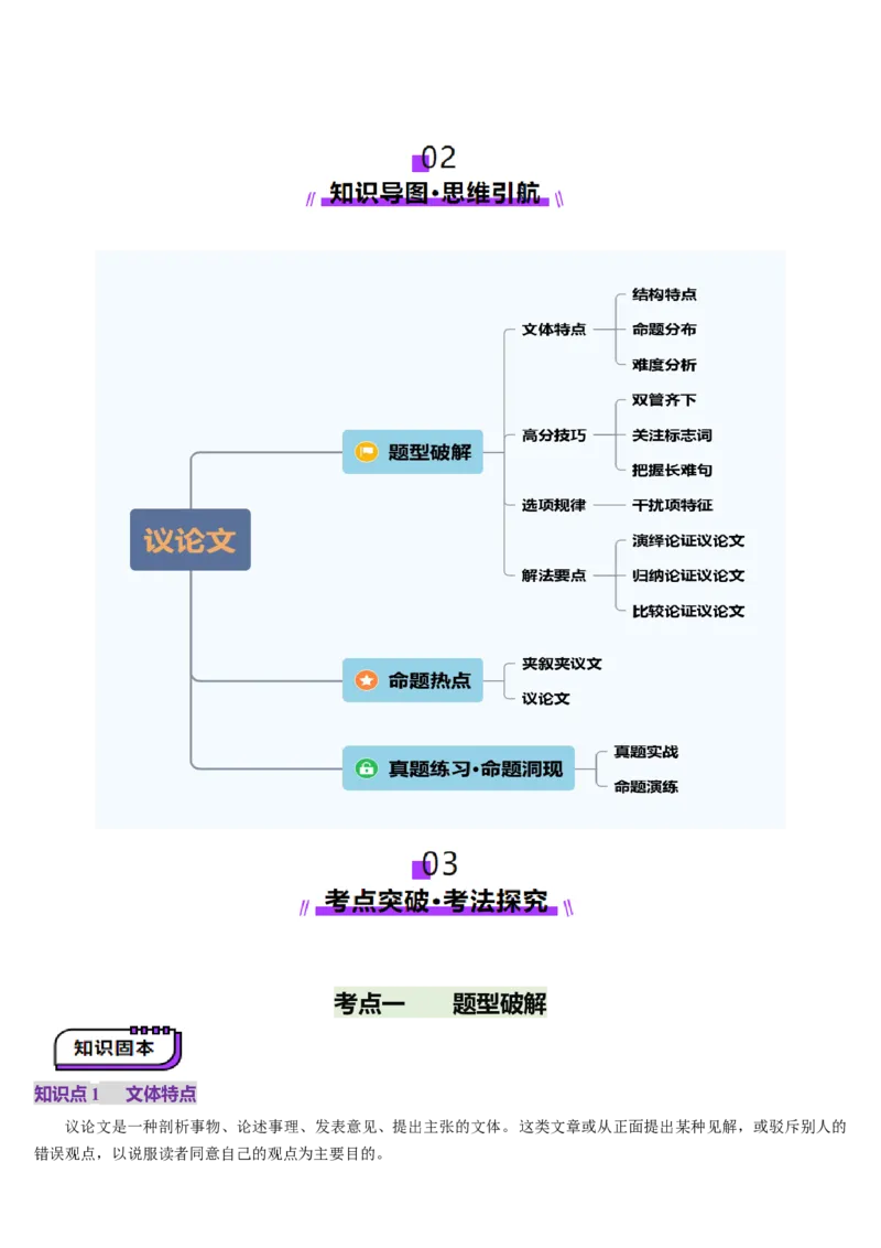 第08讲阅读理解议论文（讲义）-（原卷版）_3.2025英语总复习_2025年新高考资料_一轮复习_2025年高考英语一轮复习讲练测（新教材新高考，含2024年高考真题）_阅读
