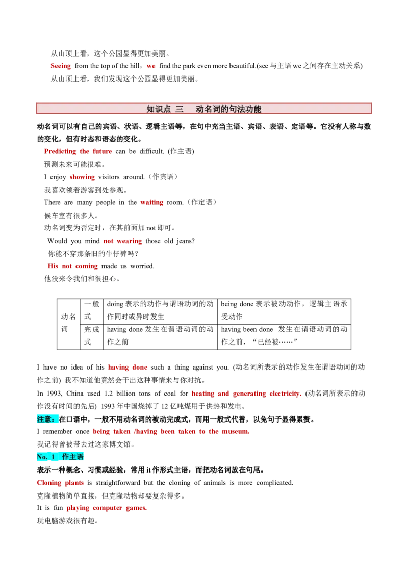 第10讲非谓语动词之分词（讲义）-2024年高考英语一轮复习讲练测（新教材新高考）（原卷版）_3.2025英语总复习_2024年新高考资料_1.2024一轮复习_第一-六部分