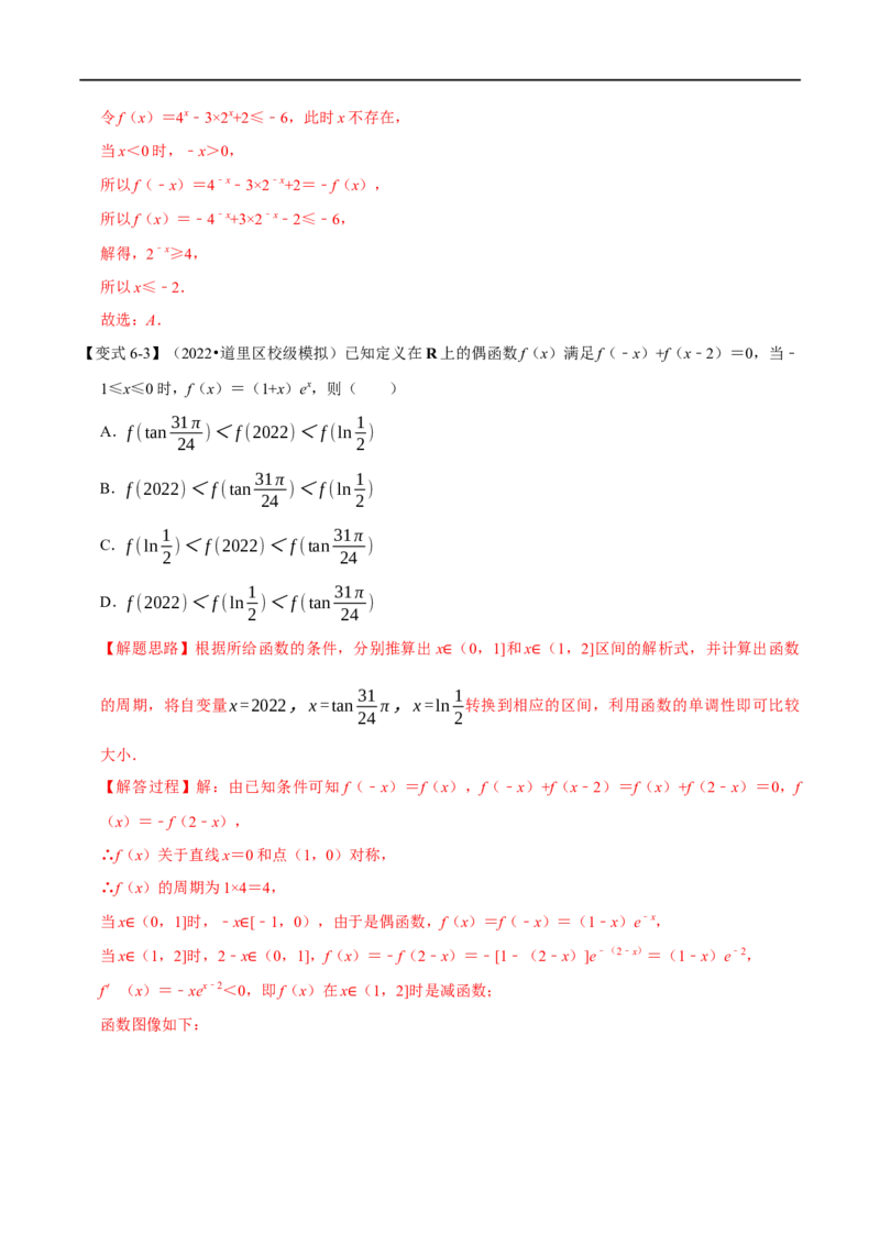 专题2.5函数的奇偶性-重难点题型精讲（举一反三）（新高考地区专用）（解析版）_2.2025数学总复习_2023年新高考资料_一轮复习_2023年高考数学一轮复习举一反三（新高考地区专用）