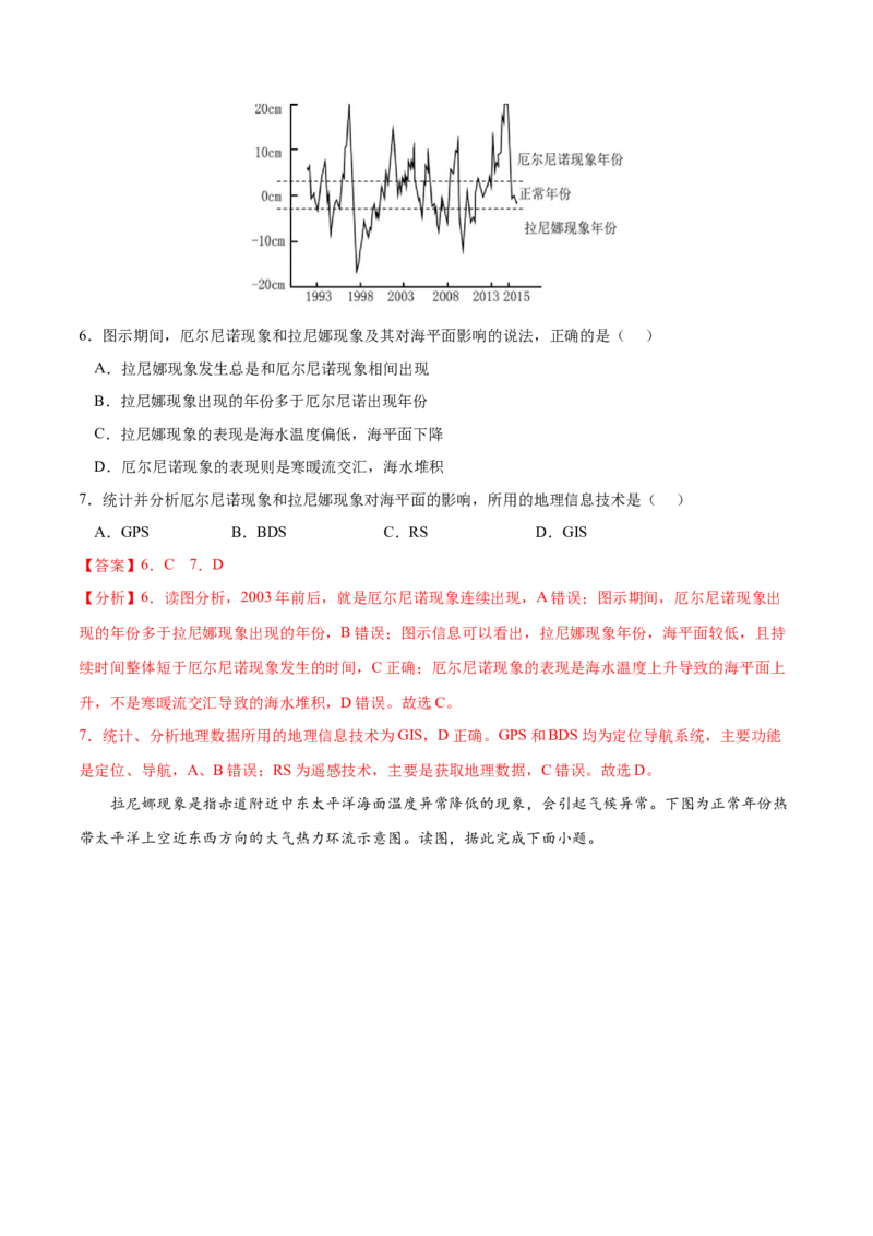 地理微考点：沃克环流vs厄尔尼诺vs拉尼娜现象-备战2023年高考总复习地理微考点狙击与专项突破(2)_9.2025地理总复习_2023年新高考复习资料_专项复习_先导辑