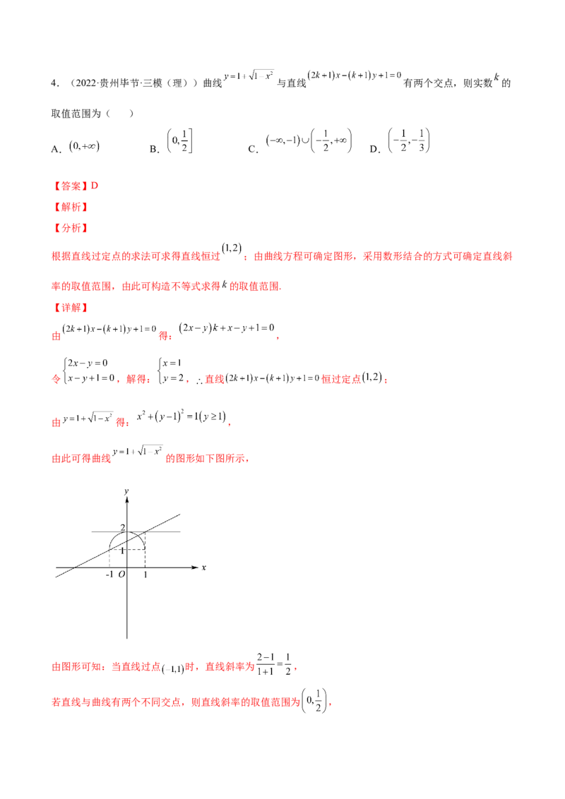 专题22直线与圆(解析版)_2.2025数学总复习_2023年新高考资料_2023年新高考数学知识点总结与题型精练（新高考地区专用）