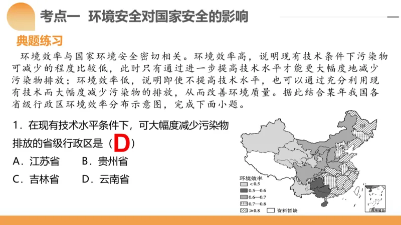 第39讲环境安全与国家安全(附战略与行动)（课件）-2024年高考地理一轮复习讲练测（新教材新高考）_9.2025地理总复习_2024年新高考资料_1.2024一轮复习