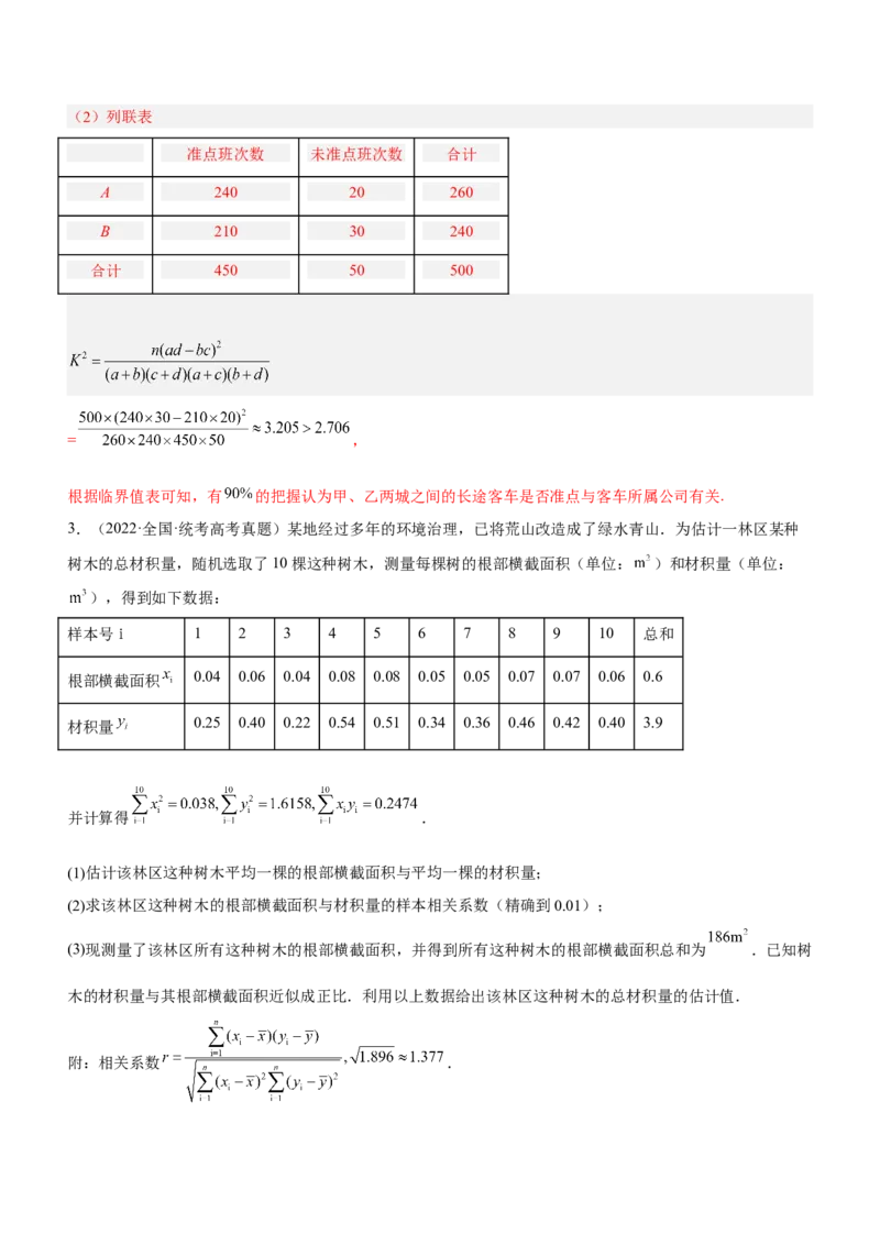 专题21统计与统计案例（讲）解析版_2.2025数学总复习_2023年新高考资料_二轮复习_备战2023年高考数学二轮复习考点精讲练（新教材&middot;新高考）