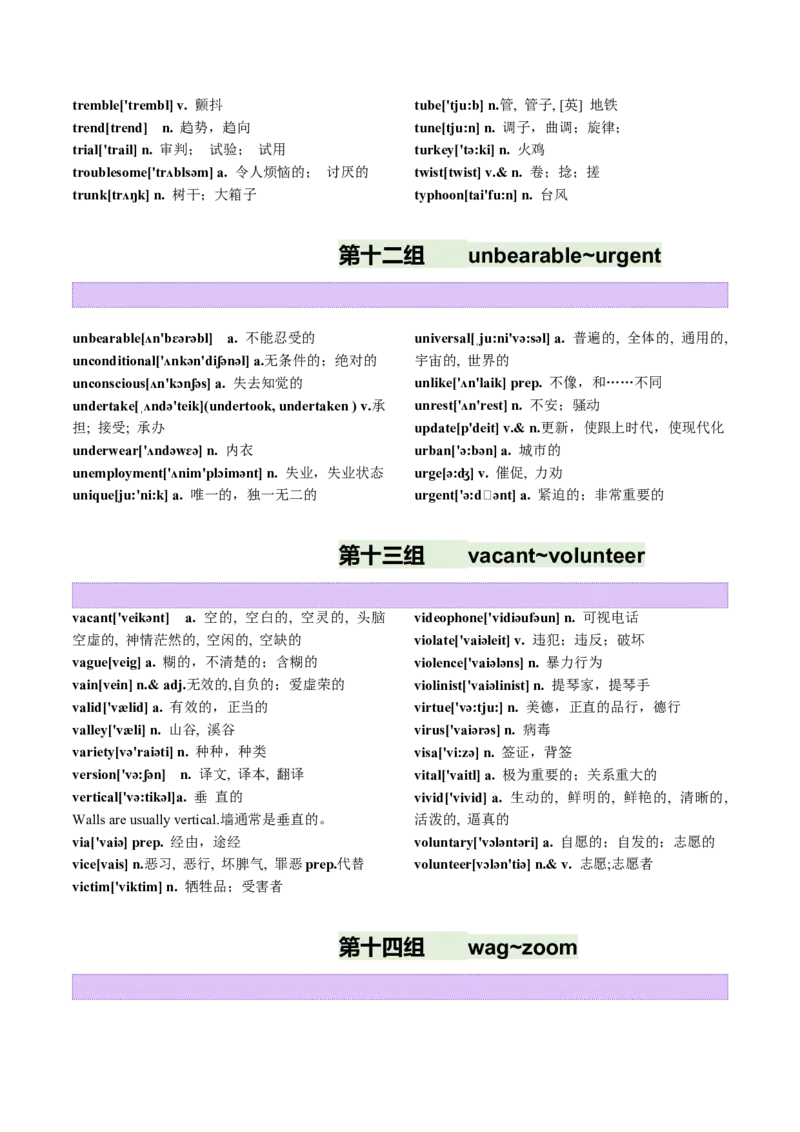第04讲高考阅读理解高频单词+阅读主题分类压轴词汇背诵+检测-（讲义）（背诵版）_3.2025英语总复习_2025年新高考资料_一轮复习_词汇