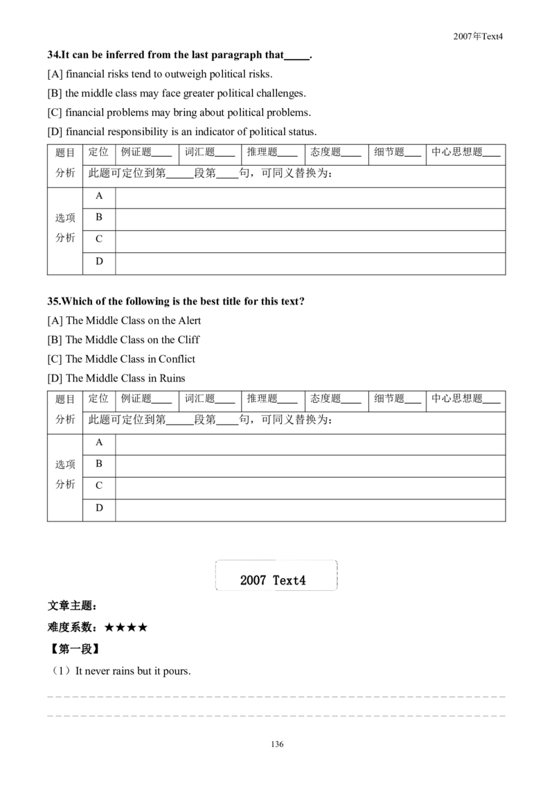 考研英语手译本--英语一二00-09纯题_考研_英语_00.手译本_《英语阅读＆翻译手译本》2000-2023_01.一二通用2000-2009