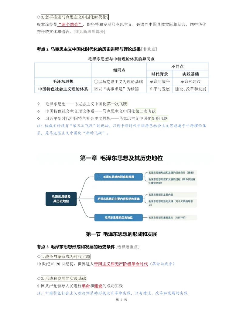 25《徐涛强化班笔记》毛中特（全）_考研_政治_01.徐涛_25徐涛《强化班》笔记_25《徐涛强化班笔记》毛中特（全）