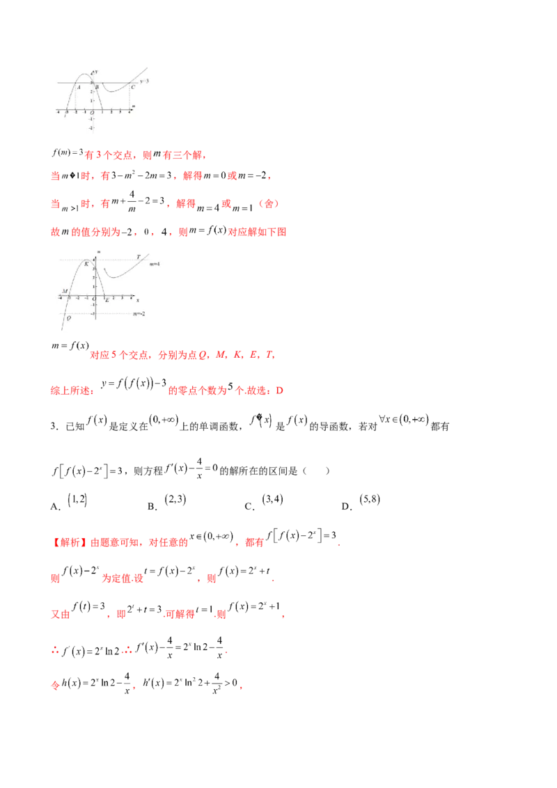 专题20函数嵌套问题(解析版)_2.2025数学总复习_2023年新高考资料_专项复习_2023年新高考数学函数重点突破（新高考专用）