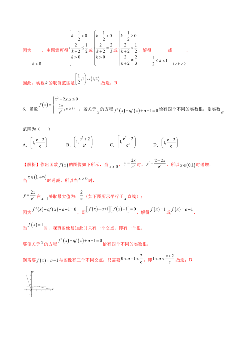 专题20函数嵌套问题(解析版)_2.2025数学总复习_2023年新高考资料_专项复习_2023年新高考数学函数重点突破（新高考专用）