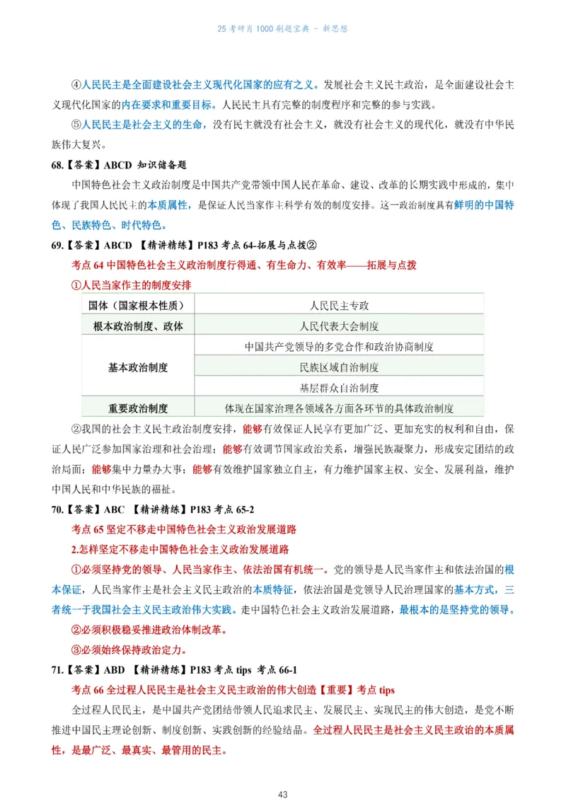 肖1000题刷题宝典-新思想_考研_政治_02.肖秀荣_05.25肖1000题《刷题宝典》