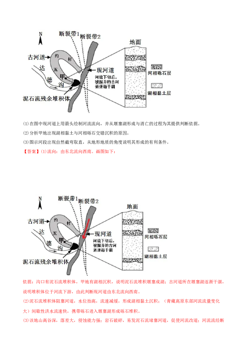 类型22区域地理（解析版）_9.2025地理总复习_2023年新高考复习资料_专项复习_2023年高考地理实践力之图形绘制或填涂类题型突破（新高考）