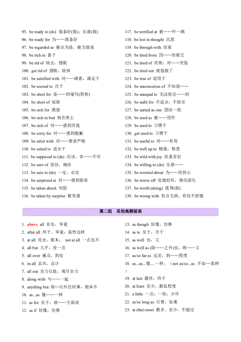 第05讲完形填空高频短语分类+完形填空高频词分类背诵+检测-（讲义）（背诵版）_3.2025英语总复习_2025年新高考资料_一轮复习_词汇