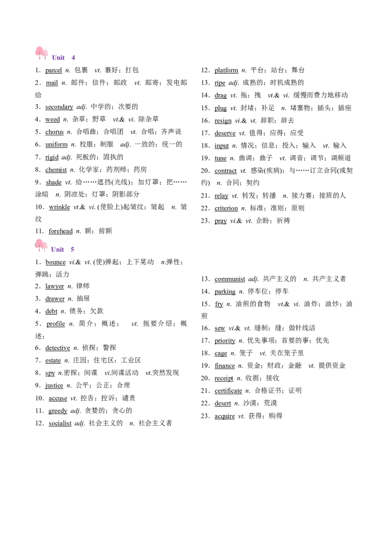 第03讲单词+短语（选择性必修三~选择性必修四）重点易考单词变形+词义辨析（讲义）（解析版）_3.2025英语总复习_2025年新高考资料_一轮复习_词汇