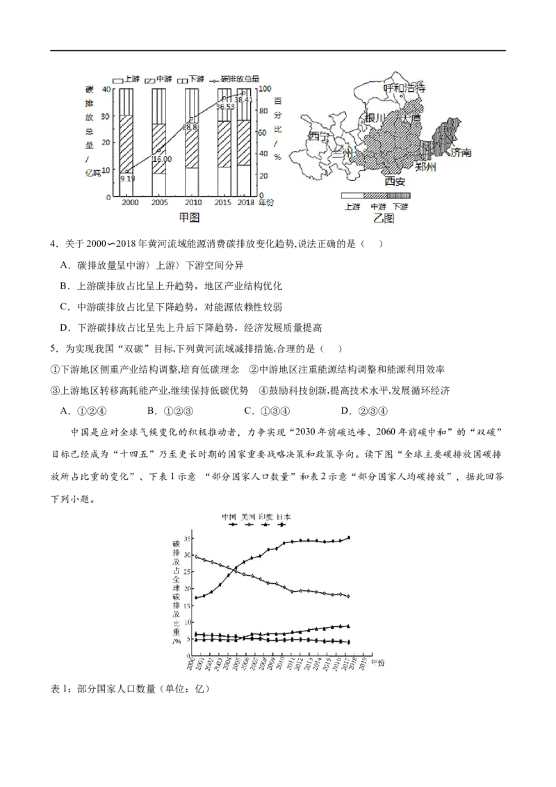 考点02走向人地协调--可持续发展-2023年高考地理一轮复习小题多维练（原卷版）_9.2025地理总复习_2023年新高考复习资料_一轮复习_2023年高考地理一轮复习小题多维练（新高考专用）