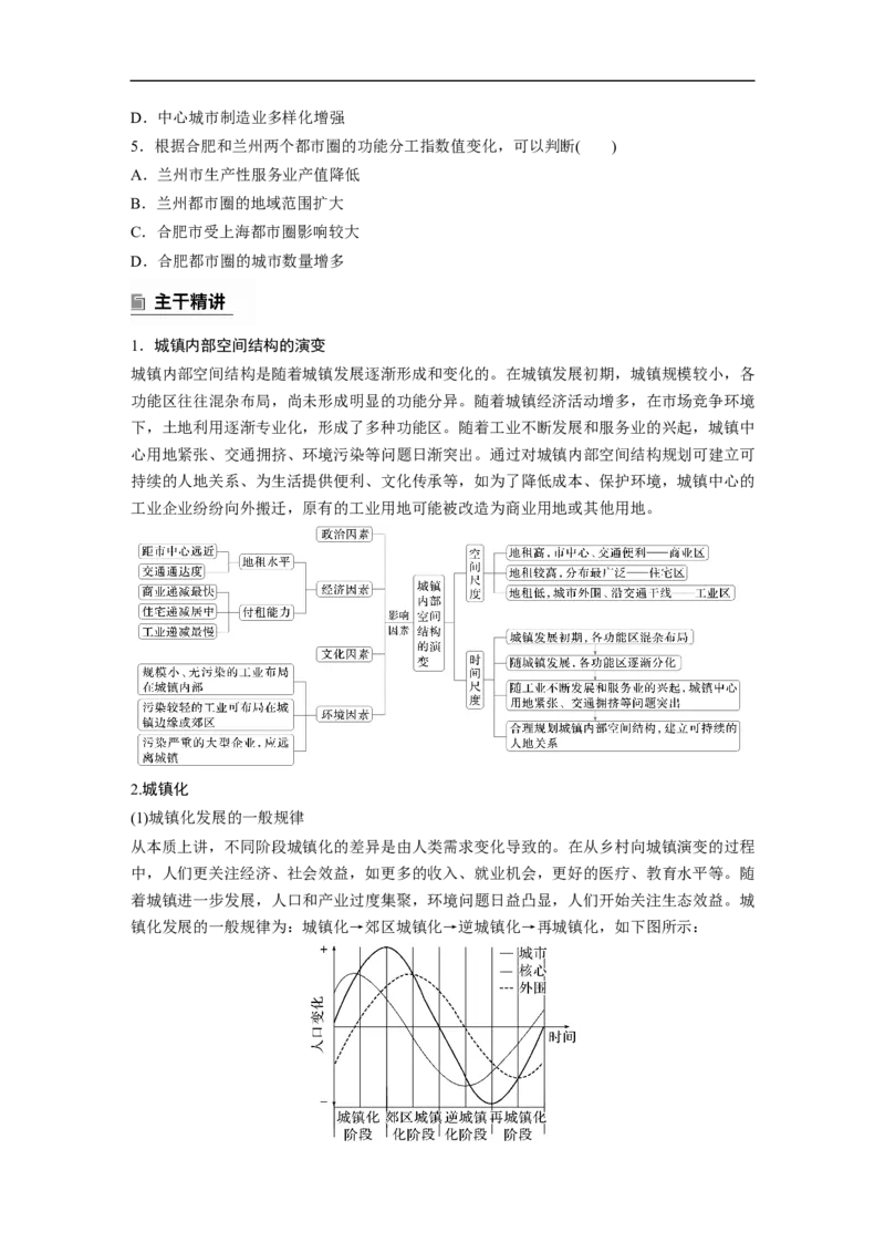 第一部分　素养2　专题5　主题9　城市发展_9.2025地理总复习_2025年新高考资料_二轮复习_2025年高考地理二轮复习讲义+专题强化练（学生版）_复习讲义