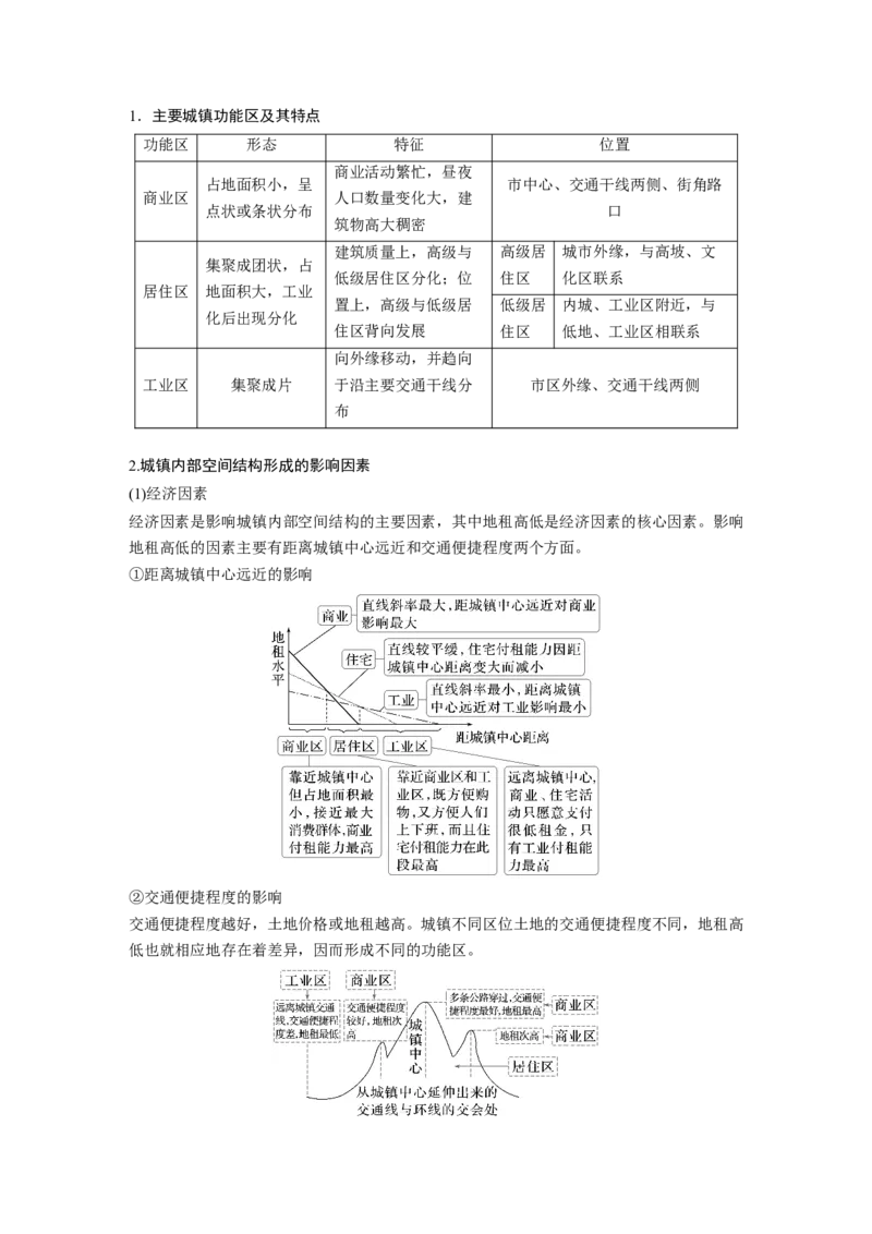 第二章　课时43　乡村和城镇空间结构_9.2025地理总复习_2025年新高考资料_一轮复习_2025高考大一轮复习讲义+练习（完结）_2025高考大一轮复习地理（人教版）_配套Word版文档第二部分