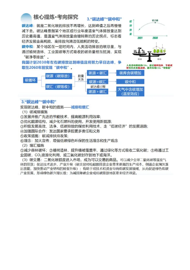 专题13生态环境与国家安全（讲义）（原卷版）_9.2025地理总复习_2024年新高考资料_2.2024二轮复习_2024年高考地理二轮复习讲练测（新教材新高考）