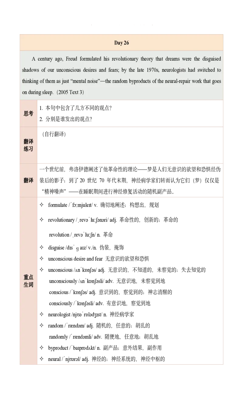 25田静每日一句21-40_考研_英语_02.田静_25田静《每日一句》笔记汇总_25田静《每日一句》1--160