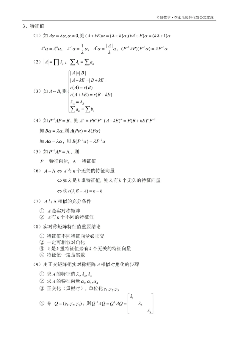 考研线代公式定理背诵版_考研_数学_00.公式_25《公式定理》默写本_线代定理默写本+背诵版