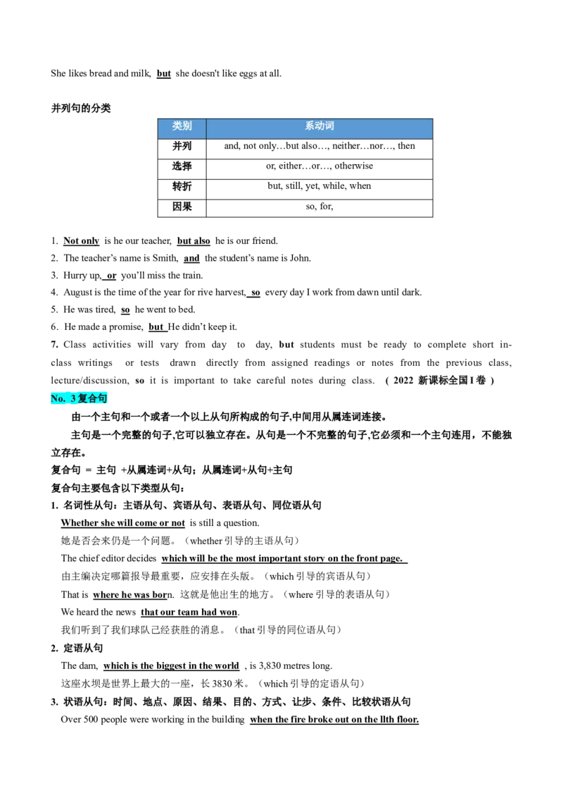 第08讲句子成分+基本句型+句子种类+长难句（讲义）-2024年高考英语一轮复习讲练测（新教材新高考）（解析版）_3.2025英语总复习_2024年新高考资料_1.2024一轮复习_第一-六部分