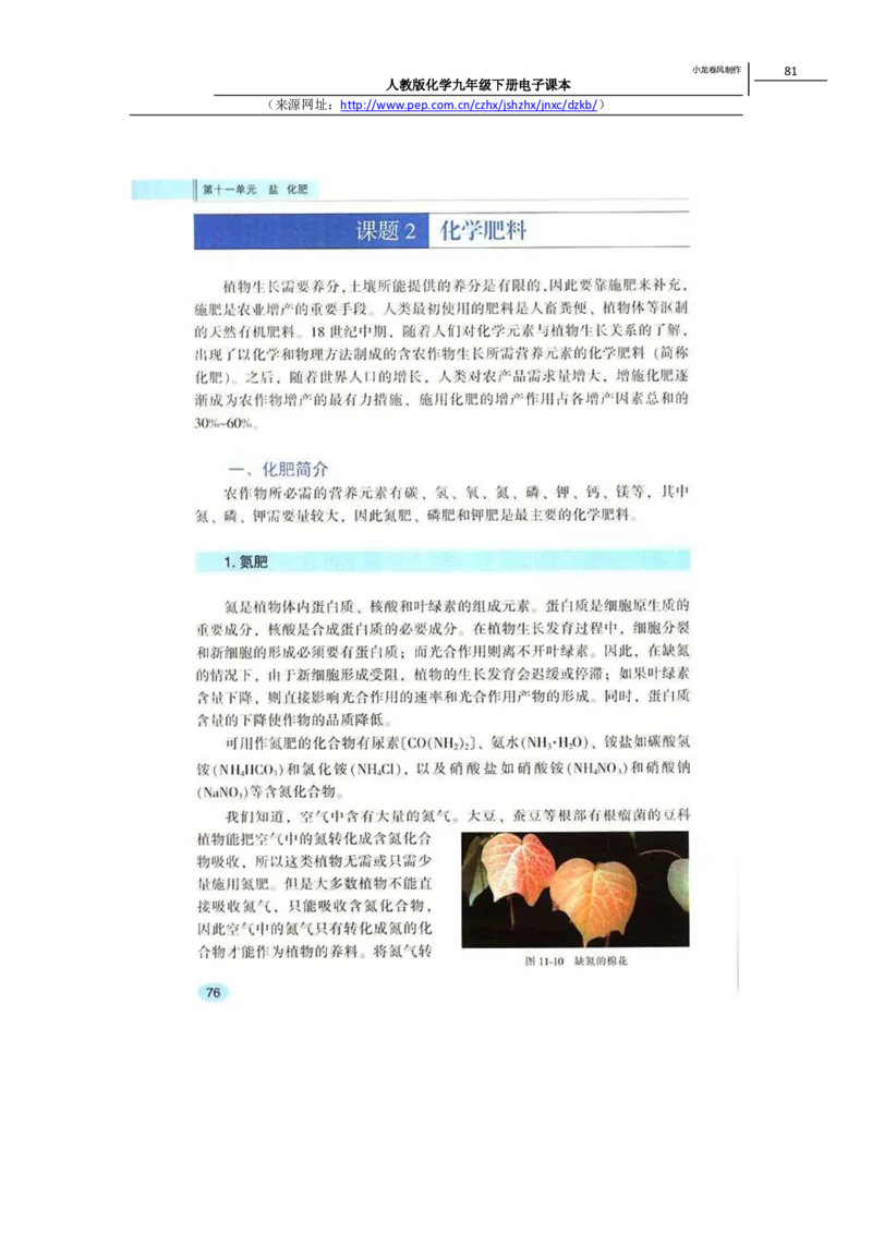 人教版化学九年级下册电子课本(1)_教资初高中_教资面试2025教资面试备考资料合集_教资面试资料合集_2025教资面试资料_25上教资面试-小学资料包_20教材：全册_初中_初中化学