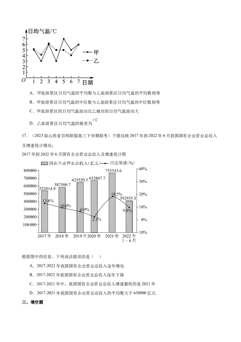 专题26统计图表的应用（原卷版）_2.2025数学总复习_2024年新高考资料_1.2024一轮复习_2024年高考数学热点难点特色专题分题型强化训练（新高考专用）