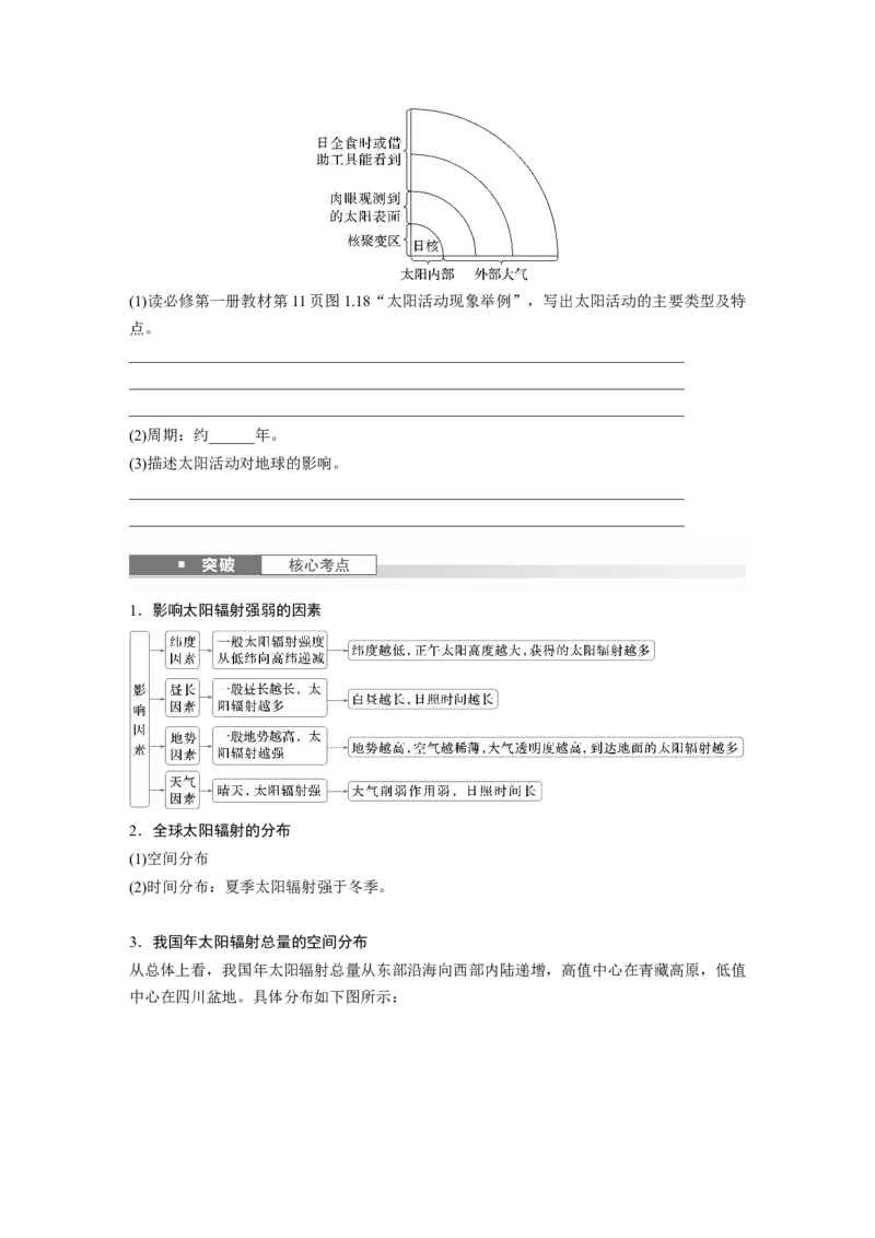 第二章　第1讲　课时5　太阳对地球的影响_9.2025地理总复习_2025年新高考资料_一轮复习_2025高考大一轮复习讲义+练习（完结）_2025高考大一轮复习地理（人教版）_2025大一轮复习讲义