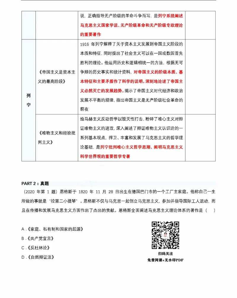 25政治《马恩列著作》汇总_考研_政治_00.政治_25政治《马恩列著作》汇总