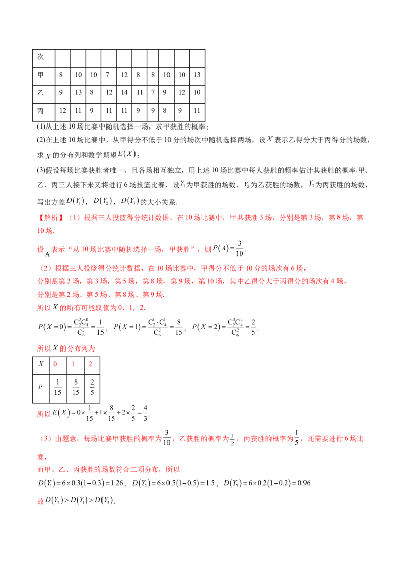 专题21概率与统计的综合运用（13大核心考点）（讲义）（解析版）_2.2025数学总复习_2024年新高考资料_2.2024二轮复习_2024年高考数学二轮复习讲练（新教材新高考）