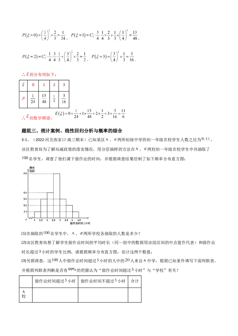 专题24变量间的相关关系、统计案例（解析版）_2.2025数学总复习_2024年新高考资料_2.2024二轮复习_2024年高三数学二轮优化提优专题训练