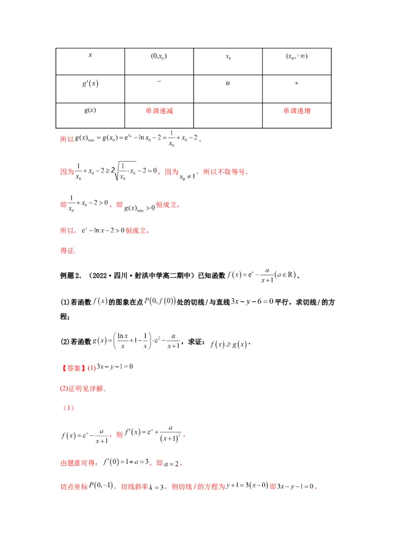 专题3-8利用导函数证明不等式(解析版）_2.2025数学总复习_2023年新高考资料_二轮复习_2023年高考数学二轮热点题型归纳演练（新高考专用）