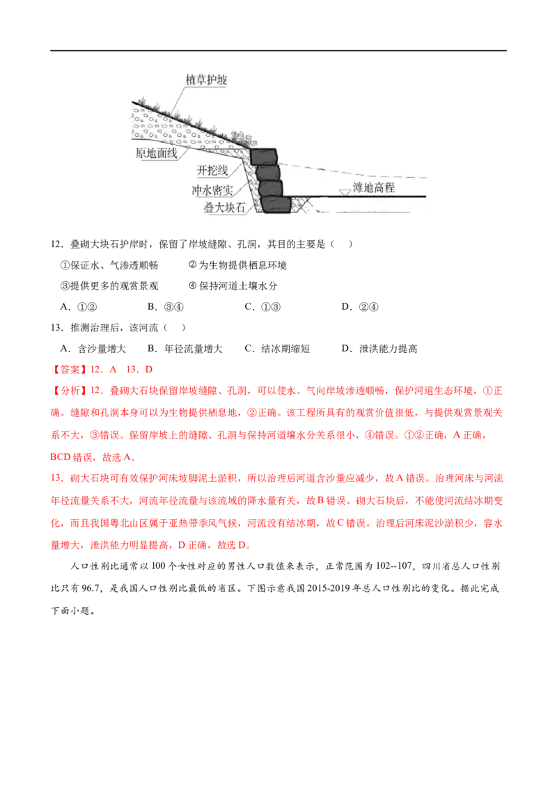 专题20区际联系与区域协调发展-2023年高考地理一轮复习小题多维练（解析版）_9.2025地理总复习_2023年新高考复习资料_一轮复习_2023年高考地理一轮复习小题多维练（新高考专用）
