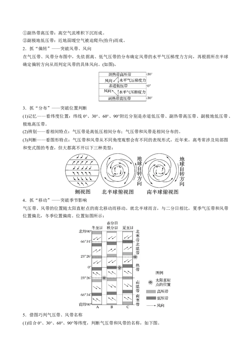 专题4地球上的大气（讲义）（原卷版）_9.2025地理总复习_2024年新高考资料_3.2024专项复习_备战2024年高考地理总复习专题考点+微专题集成讲练辑
