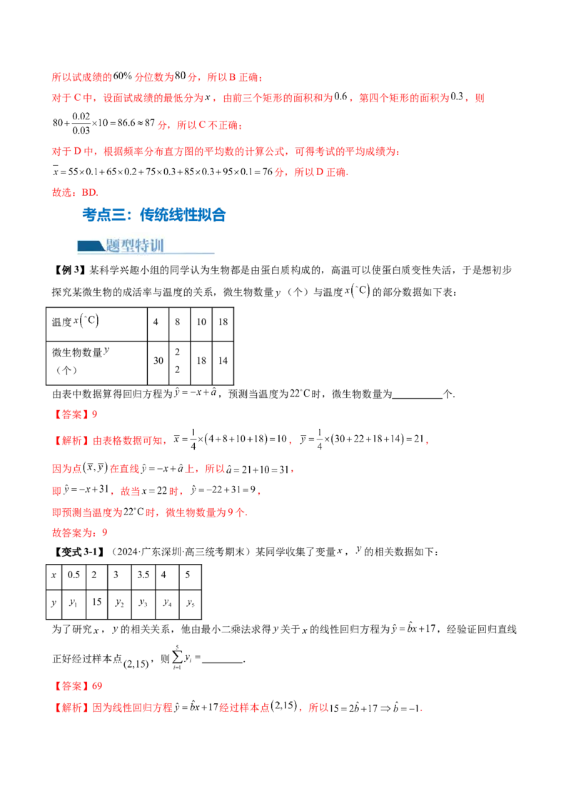 专题20概率与统计常考小题归类（15大核心考点）（讲义）（解析版）_2.2025数学总复习_2024年新高考资料_2.2024二轮复习_2024年高考数学二轮复习讲练（新教材新高考）