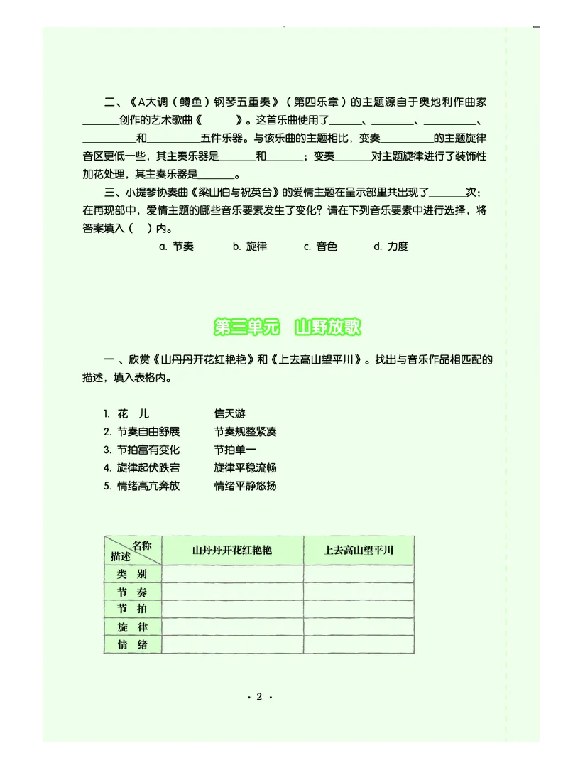 《人音版初中二年级下册音乐》_教资初高中_教资面试2025教资面试备考资料合集_教资面试资料合集_3、教资面试资料包大全_45大圣中小幼面试资料包_初中_音乐_初中音乐电子课本